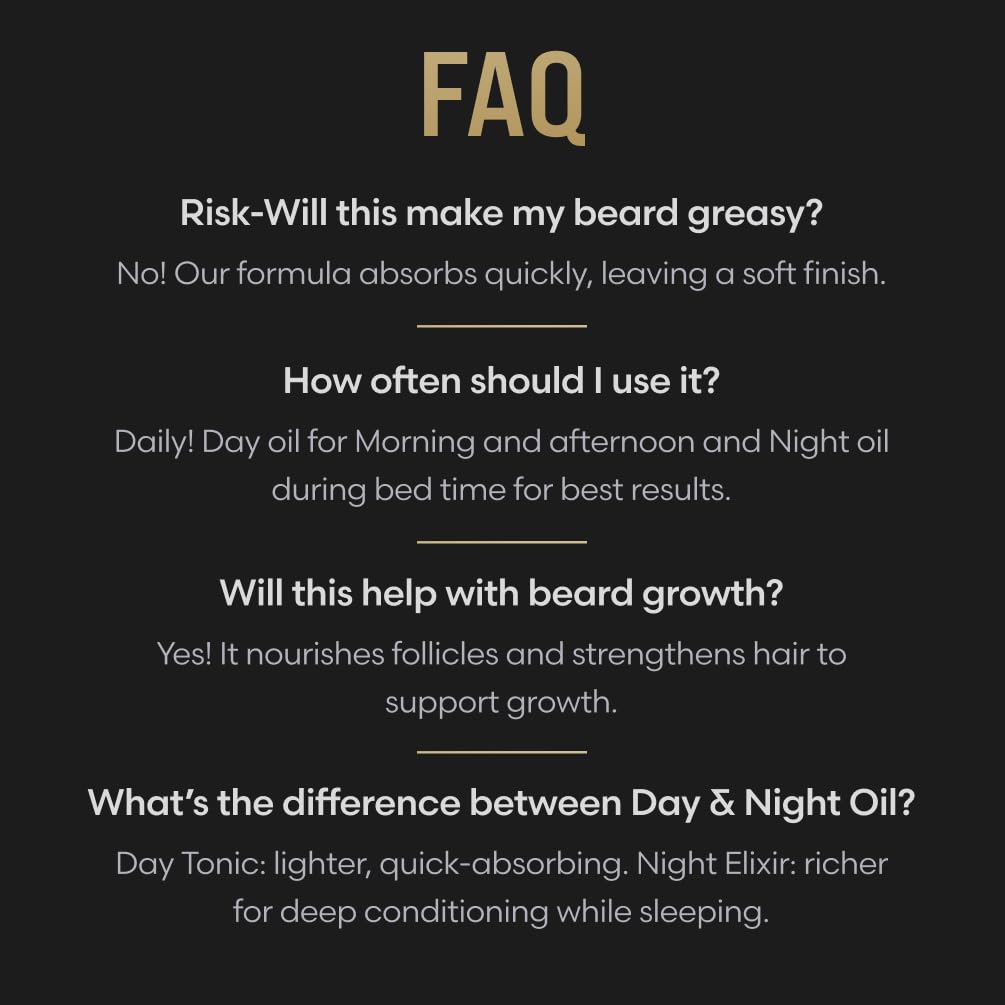 The Beard Struggle - Day Liquid Tonic Beard Oil - Platinum Collection, Surtr's Fury - Beard Oil for Men - Moisturize, Softens Hair, Reduces Itch - Day Time Beard Growth Oil (1 Fl oz)