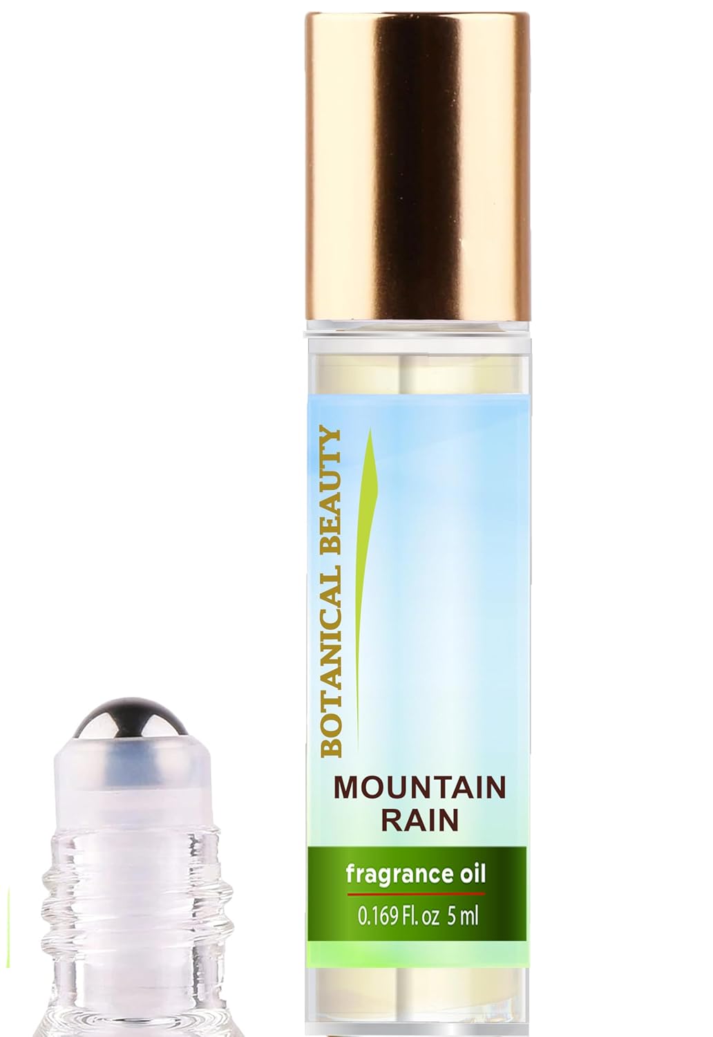 Botanical Beauty MOUNTAIN RAIN FRAGRANCE OIL ROLL-ON 0.338 FL OZ (10 ML) Rollerball Perfume, Alcohol-Free, Long Lasting