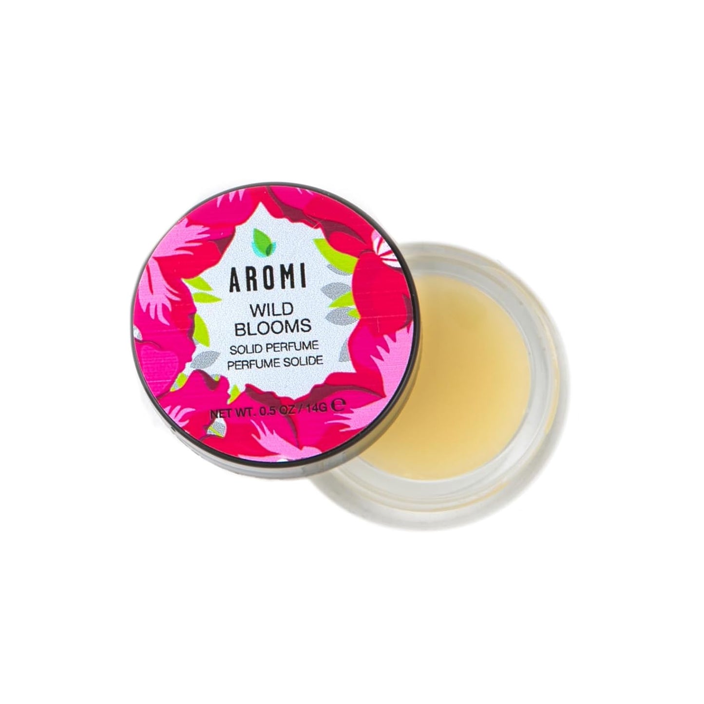 Aromi Solid Perfume | Floral Fragrance, Vegan, Cruelty-free, Travel, Women’s Gift, Peony, Orange, and Lily Scent, Concentrated, Alcohol-Free Scent, Handmade (Wild Blooms)
