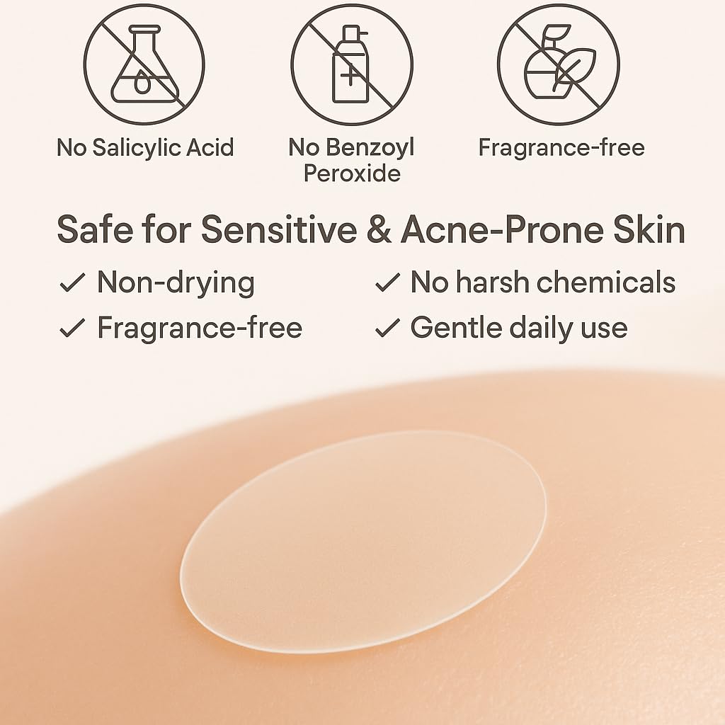 Hydrocolloid Acne Pimple Patch – 72 Count (9mm & 12mm) | Invisible Spot Patches for Pimples, Zits, Blemishes & Whiteheads | Fast Healing, Waterproof, Strong Adhesion & Gentle on Skin