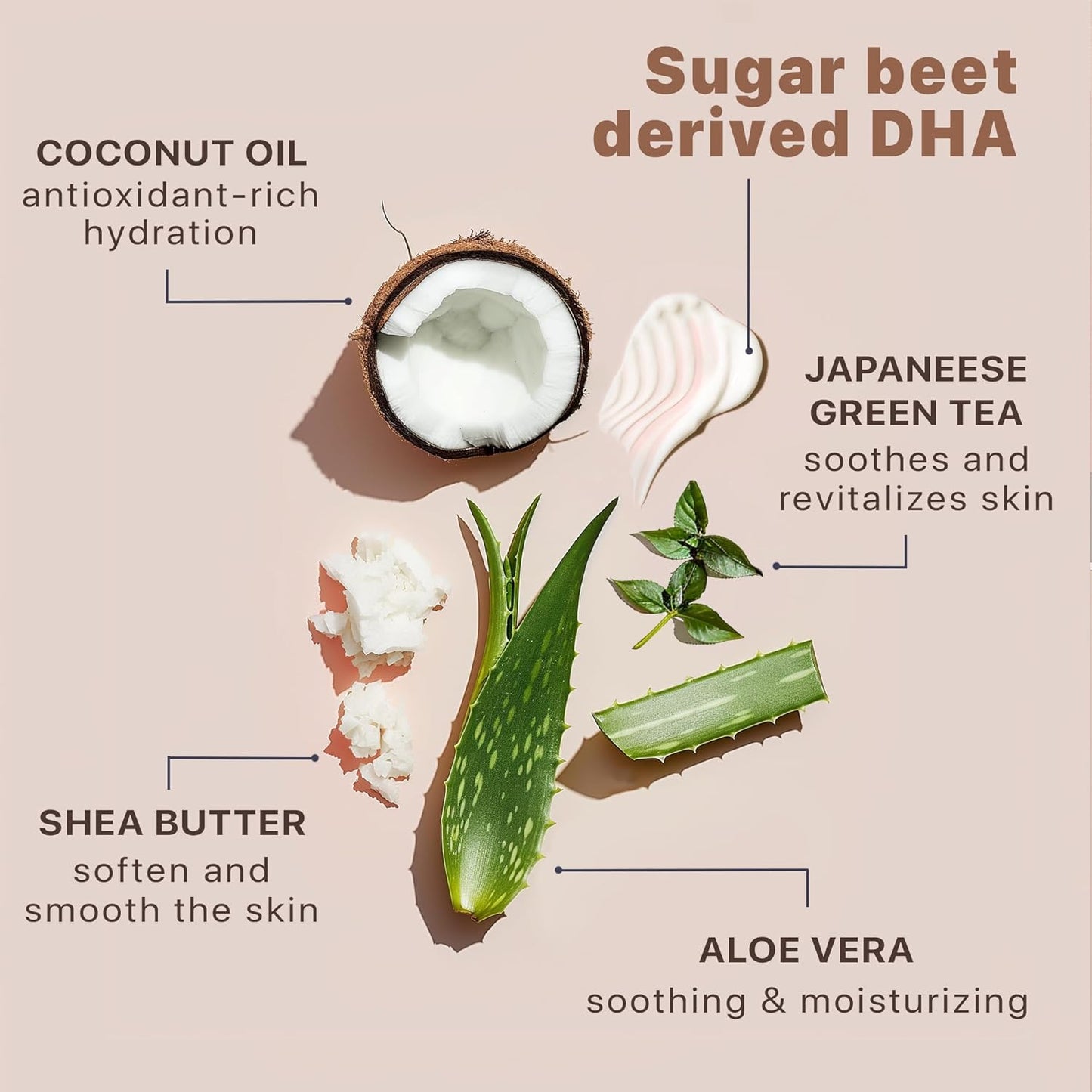 Beauty by Earth Self Tanner - USA Made with Natural & Organic Ingredients, Moisturizing Self Tanning Lotion with Aloe Vera & Coconut for a Natural Glow, Streak-Free Fake Tan, Medium to Dark