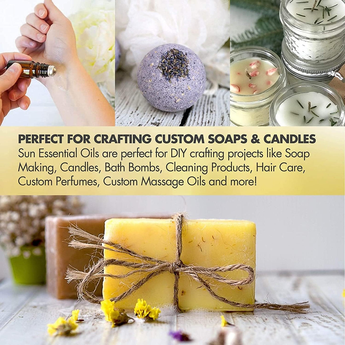 Sun Essential Oils - 16 oz Myhrr Essential Oil for Diffuser, Skin, Face, Hair & Aromatherapy Massage, Fragrance for Candle, Soap, Lotion & Shampoo Making at Home