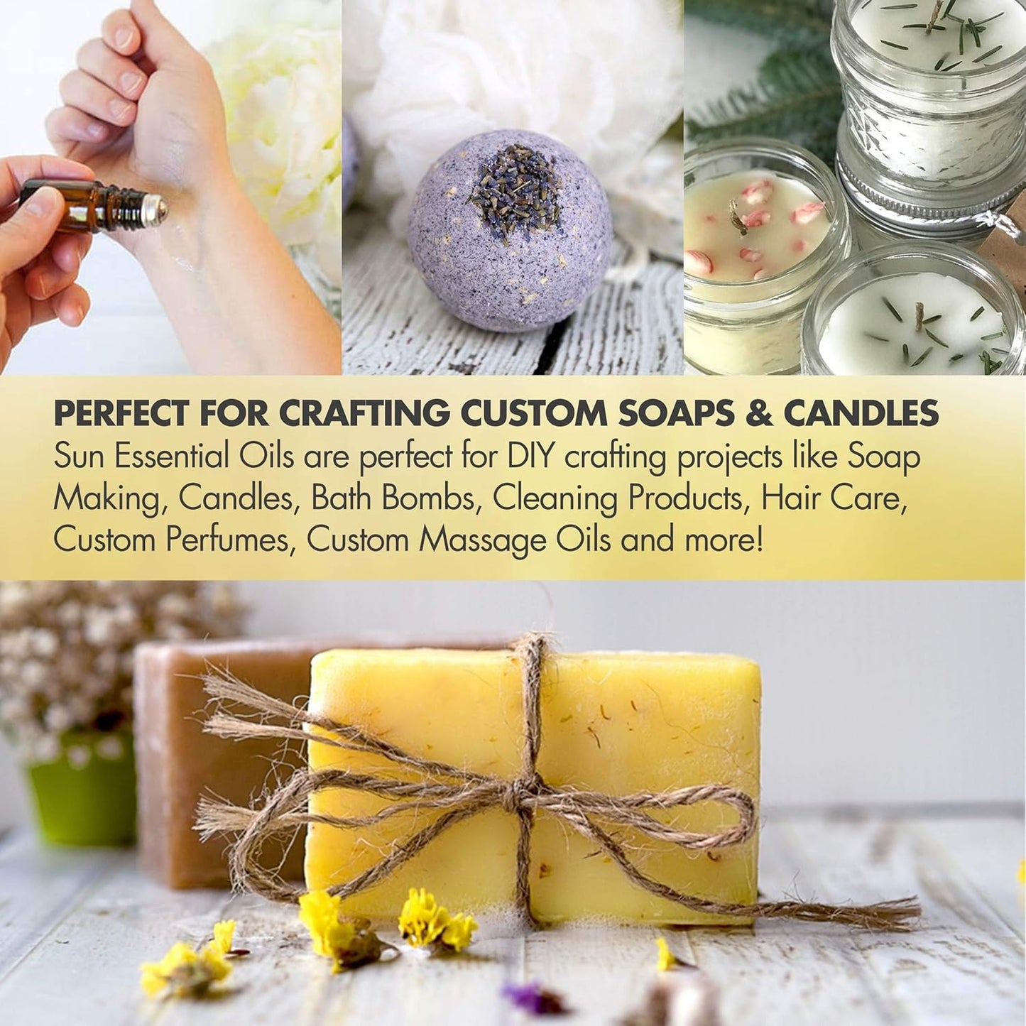 Sun Essential Oils – 4 oz Four Knives Essential Oil Blend with Eucalyptus, Clove, Rosemary, Lemon & Cassia – Spicy Scent for Diffuser, Skin, Candle Making, Cleaning, DIY & More – Dropper Included