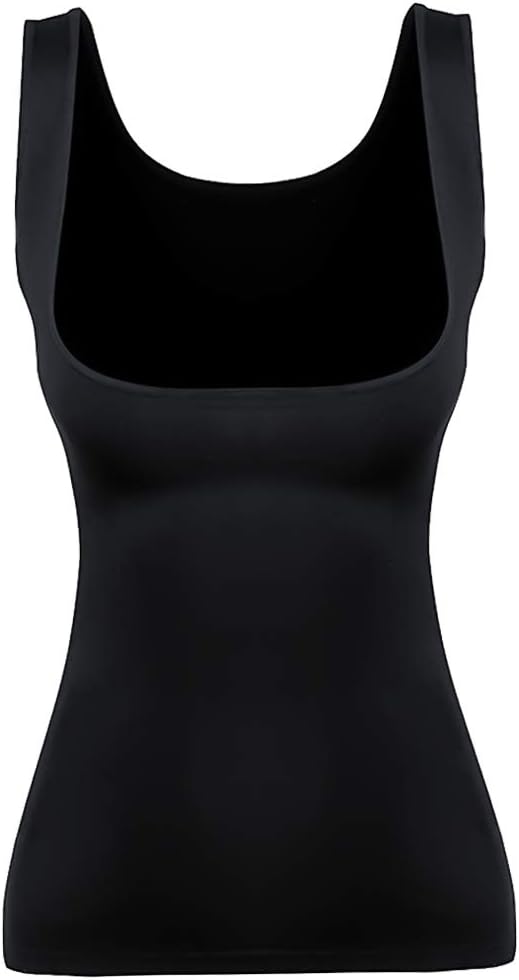 EUYZOU Women's Underbust Shapewear Tank Tops - Seamless Tummy Control Compression Camisole Tops Slimming Tank
