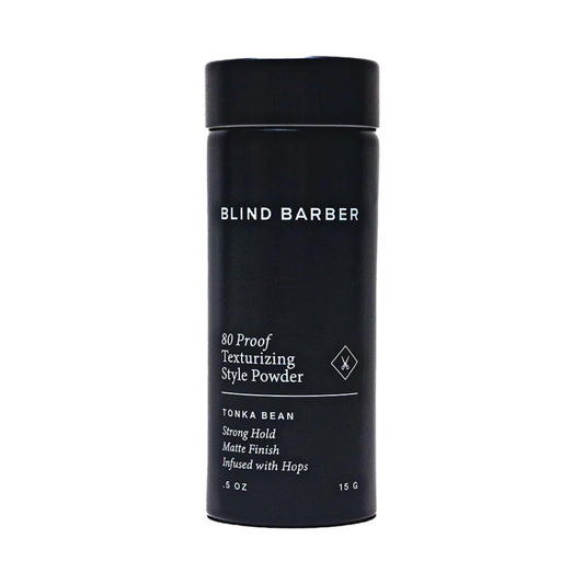 Blind Barber 80 Proof Texturizing Powder - Hair Styling Texture Powder for Men - Builds Weightless Volume - Matte Finish - Medium-to-Strong Hold Hair Products (0.5 oz)