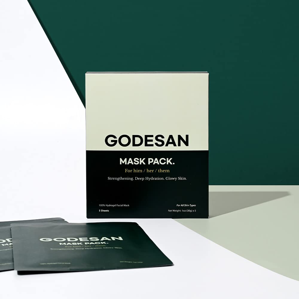 Hydrogel Face Mask Pack 10pcs - Rich Collagen, Deep Moisture, Tea Tree, All skin type, Hyaluronic