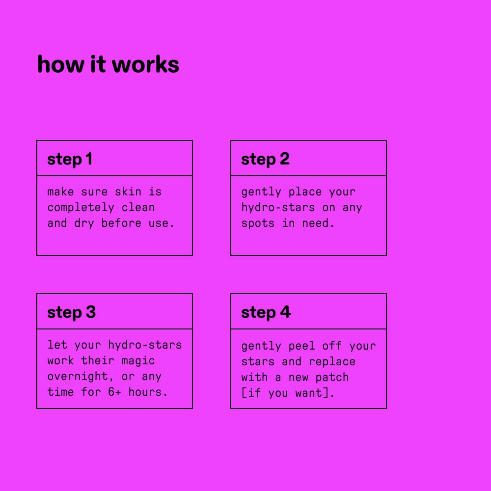 Starface Hydro-Star Clear Big Pack, Invisible Hydrocolloid Pimple Patches, Two Sizes and Star Shape, Absorb Fluid and Reduce Redness (96 Count)