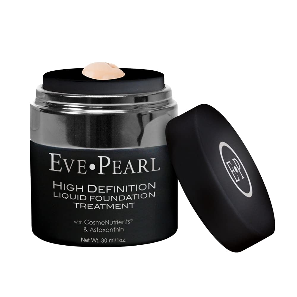 EVE PEARL HD Liquid Foundation Treatment Every Day Long Lasting Make Up Hydrates Aging Skin Fresh Natural Matte Cover Minerals Makeup (Fair)