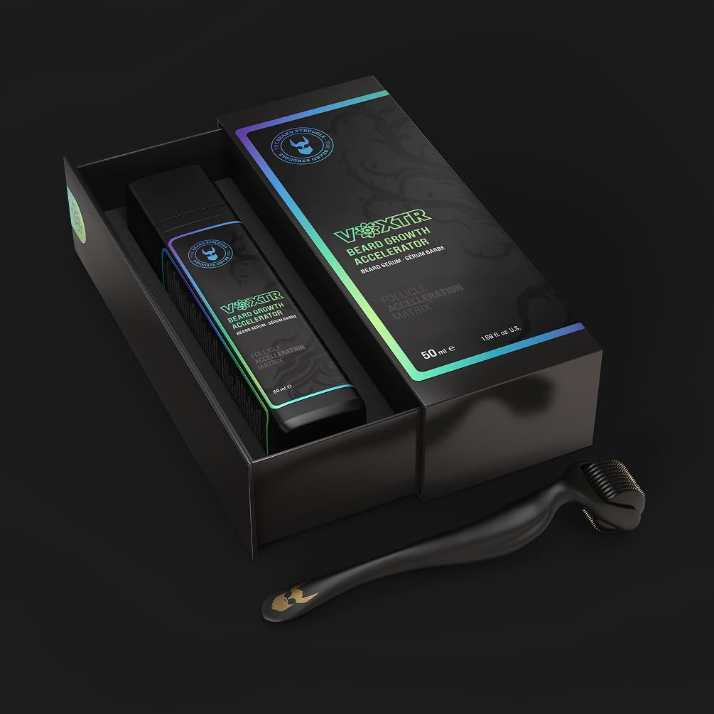 The Beard Struggle Voxtr Beard Growth Serum with Follicle Acceleration Matrix - Beard Serum, 1.69 Fl. Oz. US