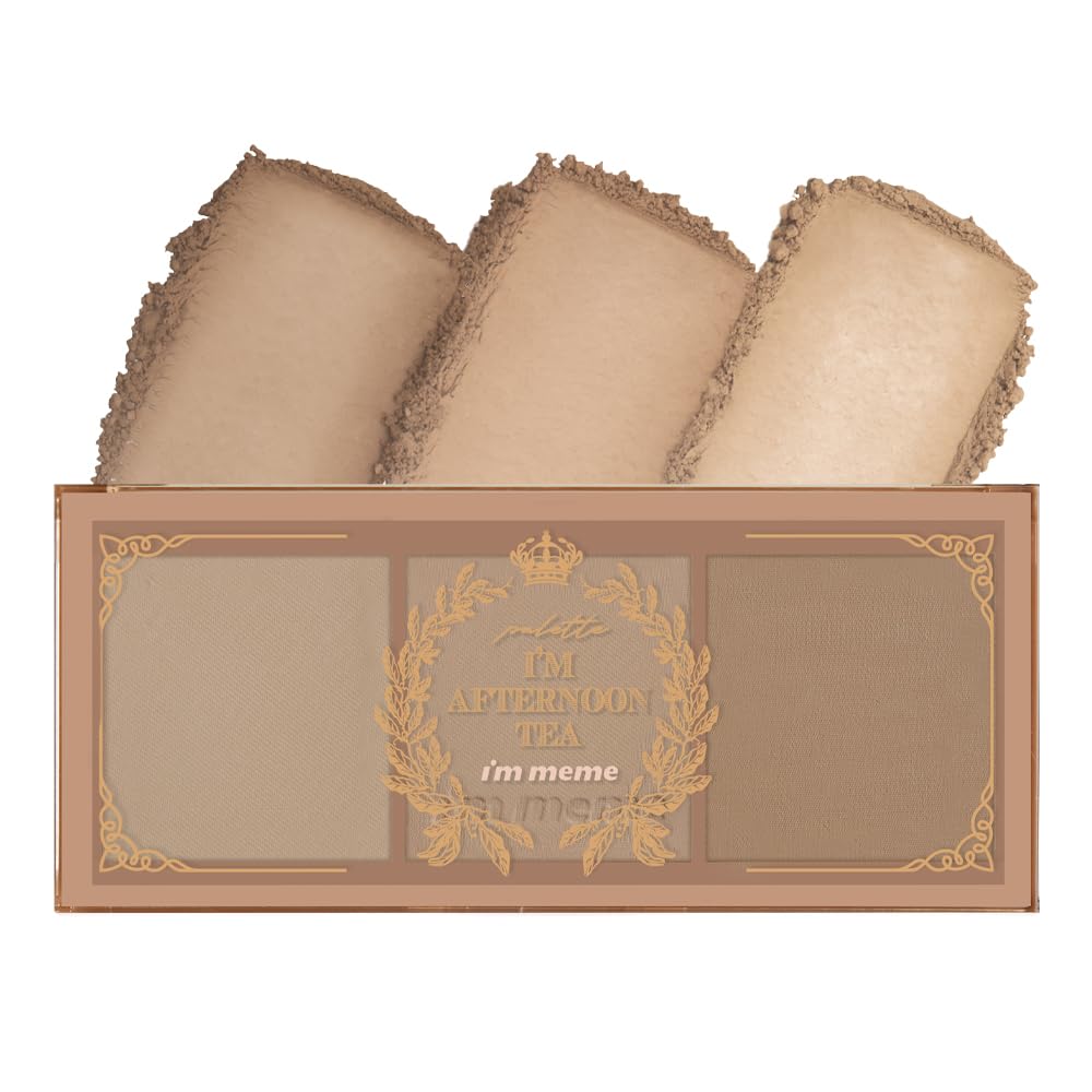 I'm Meme Palette - Afternoon Tea Contour | Roasting Coffee, Bronzer Palette for Face & Cheeks, Matte Powder Bronzer, Natural Makeup, Buildable Coverage, Light to Medium, For Warm Tone Skin, 0.4 Oz