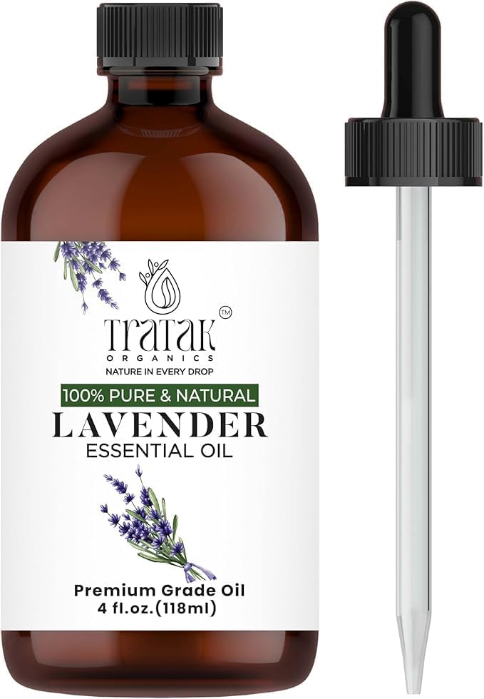 Lavender Essential Oil with Premium Dropper - Undiluted Essential Oil for Diffuser & Aromatherapy - Lavender Oil, Huge 4 fl oz (Pack of 2)
