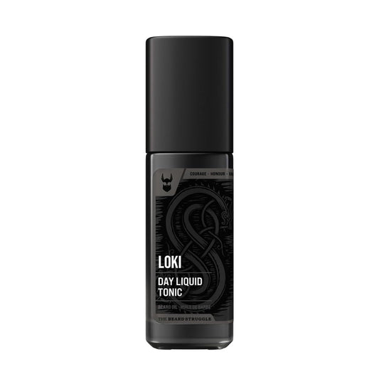 Beard Oil for Men by Beard Struggle - Day Liquid Tonic Beard Growth Oil - Moisture & Soften Your Beard - Platinum Collection, Loki Unscented (1 Fl oz)
