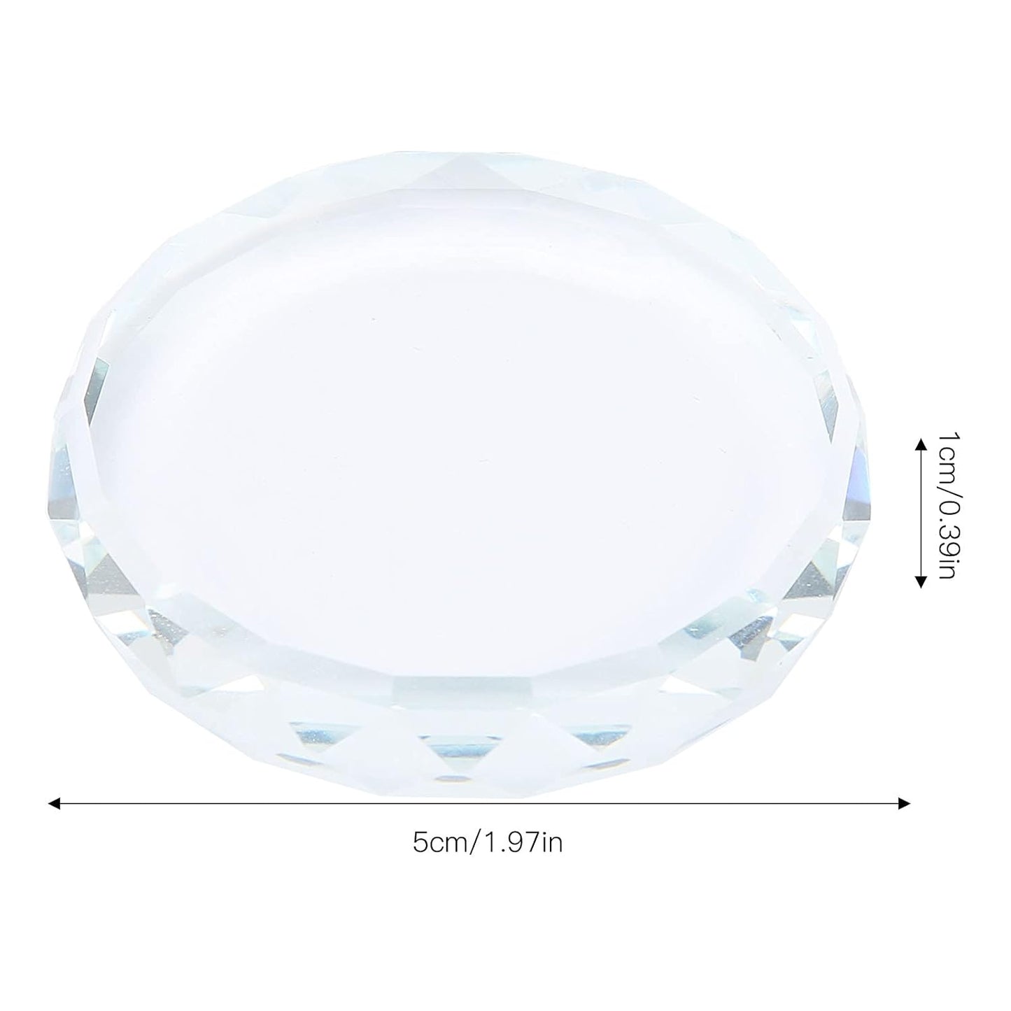 2Pcs Nail Art Palettes, Manicures DIY Color Mixing Toning Glass False Eyelash Glue Hold Tools Beauty Makeup Glass Pallet