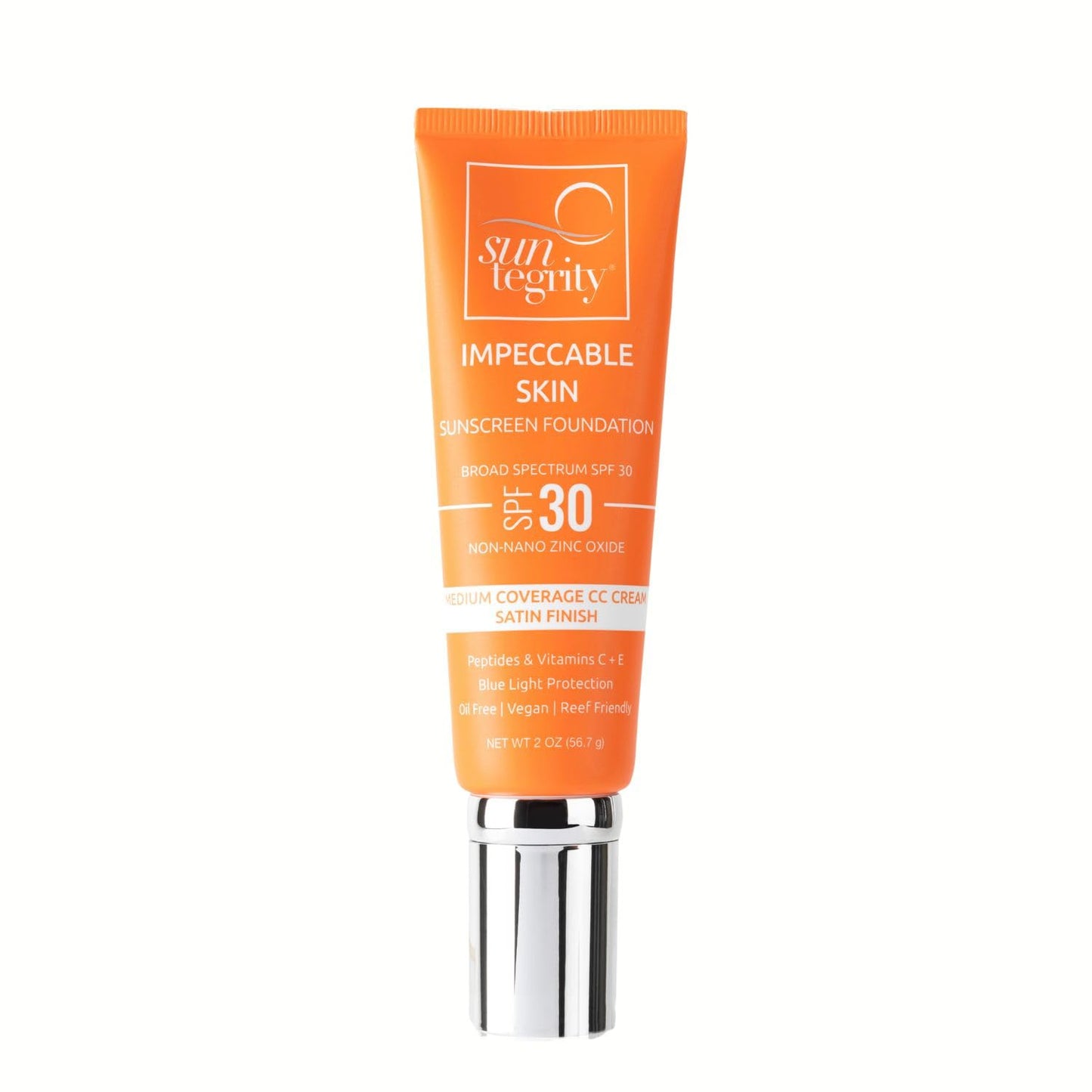 Suntegrity Impeccable Skin - Tinted Sunscreen, Broad Spectrum SPF 30 (Tan) - 2oz