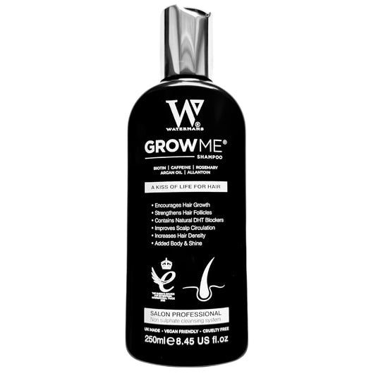 Watermans Shampoo Biotin, Rosemary, Caffeine, Niacinamide, Argan Oil for Thinning Hair, Natural Volumizing for Fine Hair, Hair Growth & Hair Loss with Nutrient-Rich Natural Ingredients 8.45 fl oz
