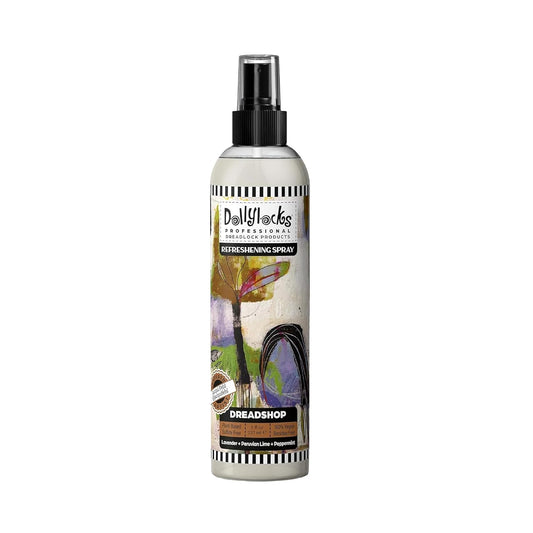Dollylocks Refreshening Spray - Dreadshop - Plant Based Loc Hair Care Products, Residue-free and Sulfate-free Loc and Scalp Refreshing Spray for Dreadlocks, 8oz