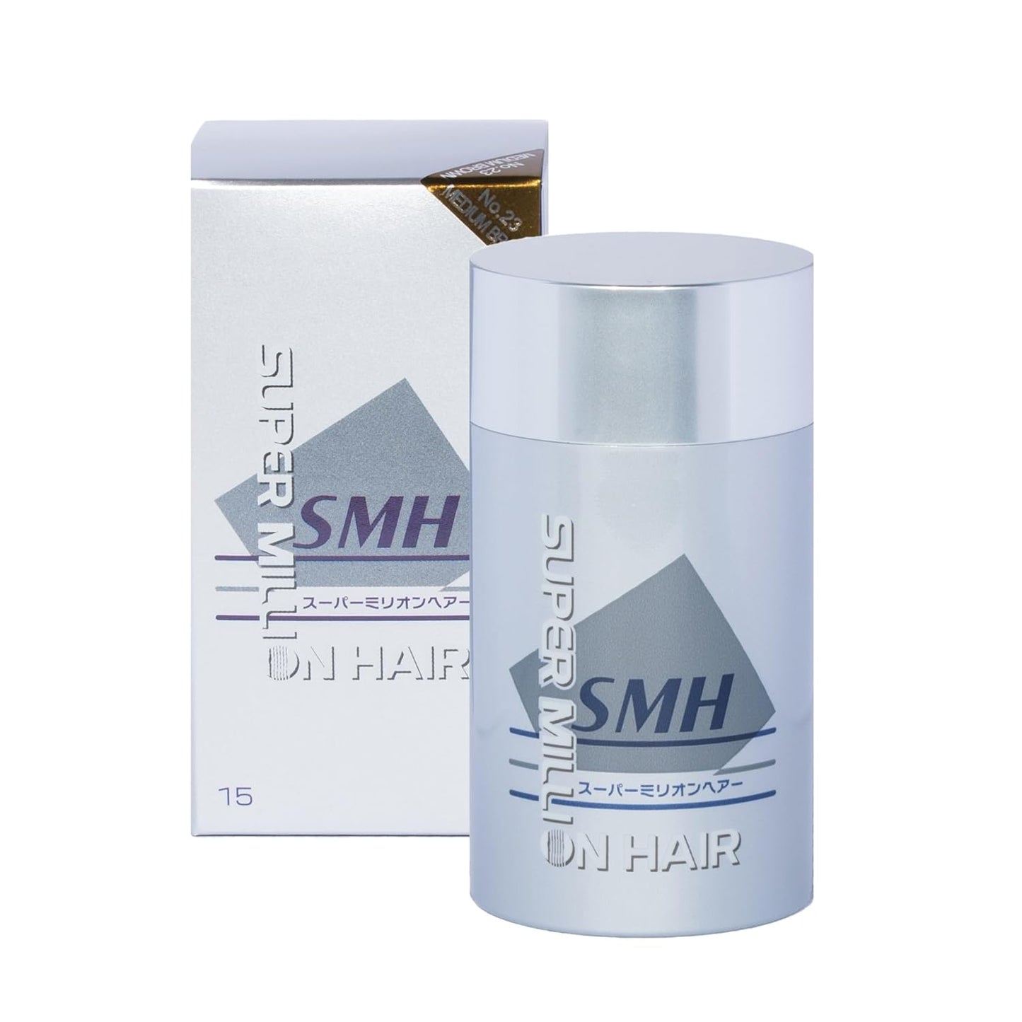 SMH Hair Fibers MADE IN JAPAN – Instantly Conceals Thinning Hair –Long-Lasting – Sweat, Water & Wind Resistant – Hair Loss Solutions For Men & Women (Medium Brown, 15g)