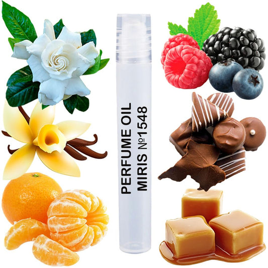 MIRIS Perfume Oil No. 1548, Inspired by Viva la Juicy, Long-Lasting Women Roll-On, Rollerball 0.34 Fl Oz / 10 ml