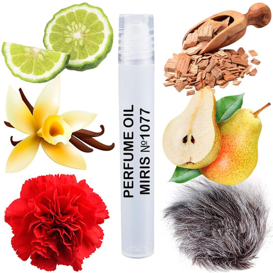 MIRIS Perfume Oil No. 1077, Inspired by Wild Pears, Long-Lasting Unisex Roll-On For Women and Men, Rollerball 0.34 Fl Oz / 10 ml