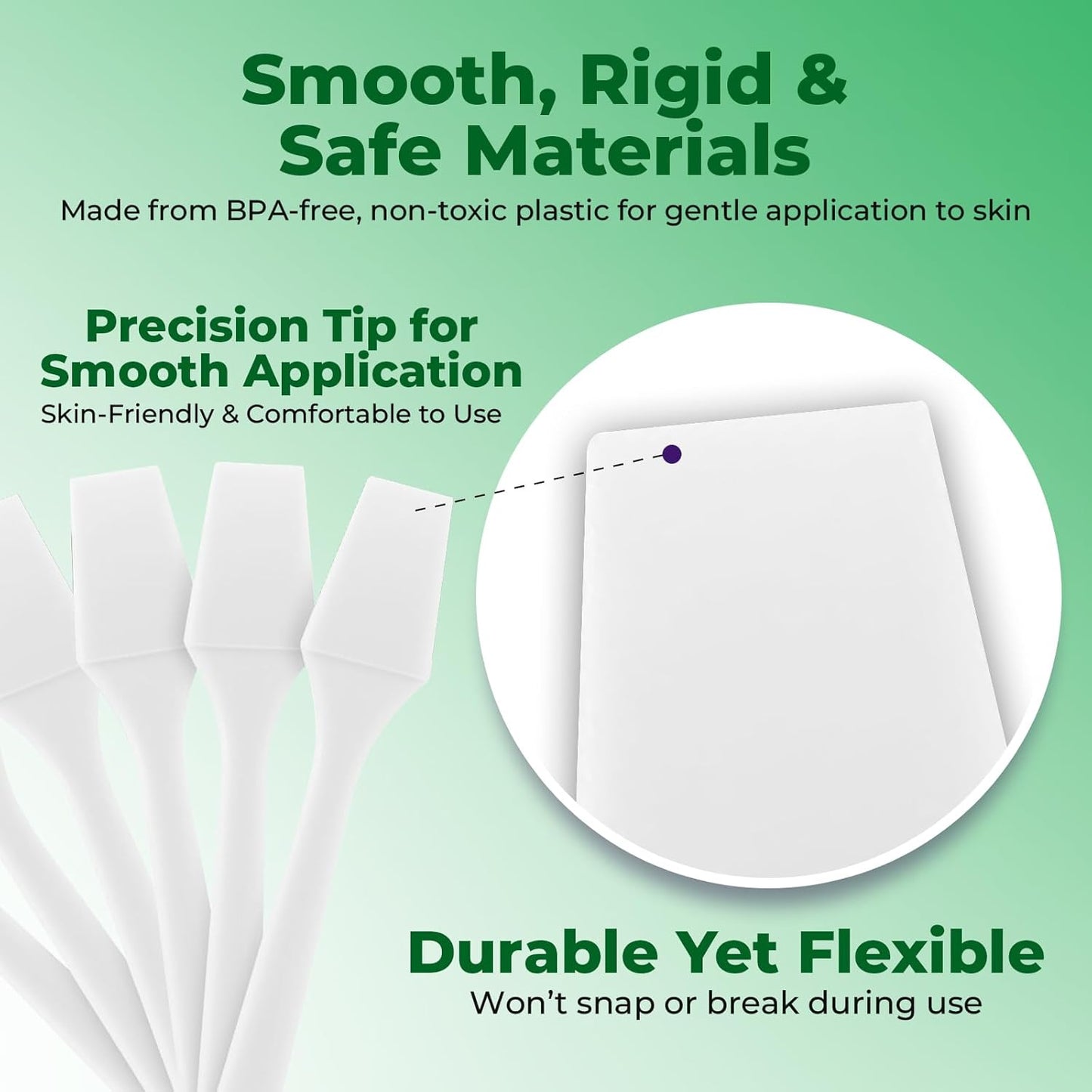 Mini Spatula (2.5”, 500 Pack) - Small Facial Makeup Spatula for Skincare, Creams & Crafts | Eye Cream Applicator Tool for Mixing, Cosmetic, Face Mask | Disposable Makeup Applicators | White