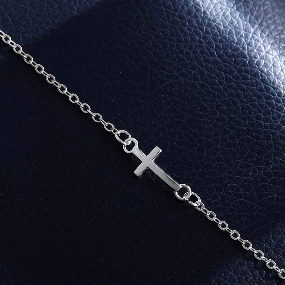 Boho Layering Disc Pendant Necklace Silver Jesus Choker Necklaces Beaded Chain Jewelry Adjustable for Women and Girls