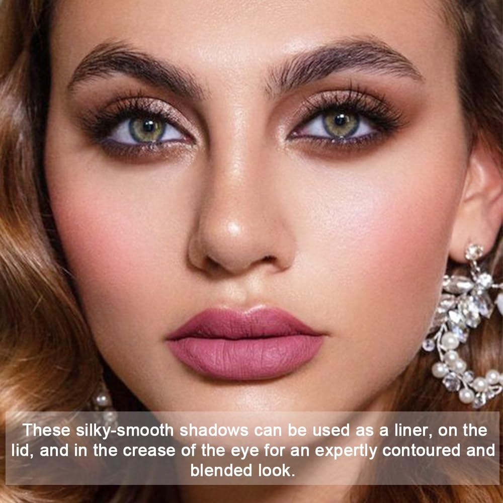 Shimmer Matte Eyeshadow Palette.Longwearing Highly Pigmented Natural Beige Gold Glitter Powder Palet.Matt Shiny Eye Makeup paleta de sombras.02#