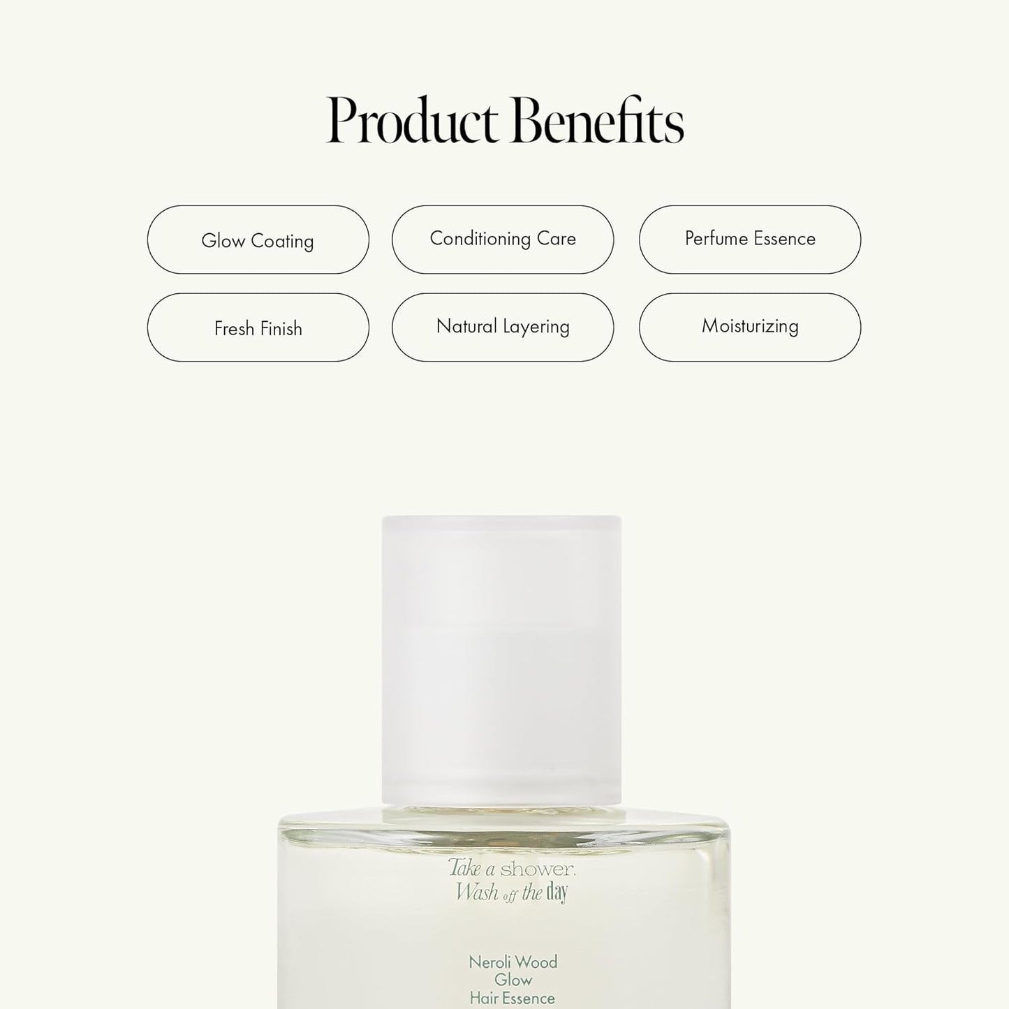 Neroli Glow Hair Essence with Bitter Orange Flower Oil & Complex for Soft Shine, Floral Citrus Scent, Paraben-Free (50ml / 1.69 fl. Oz)