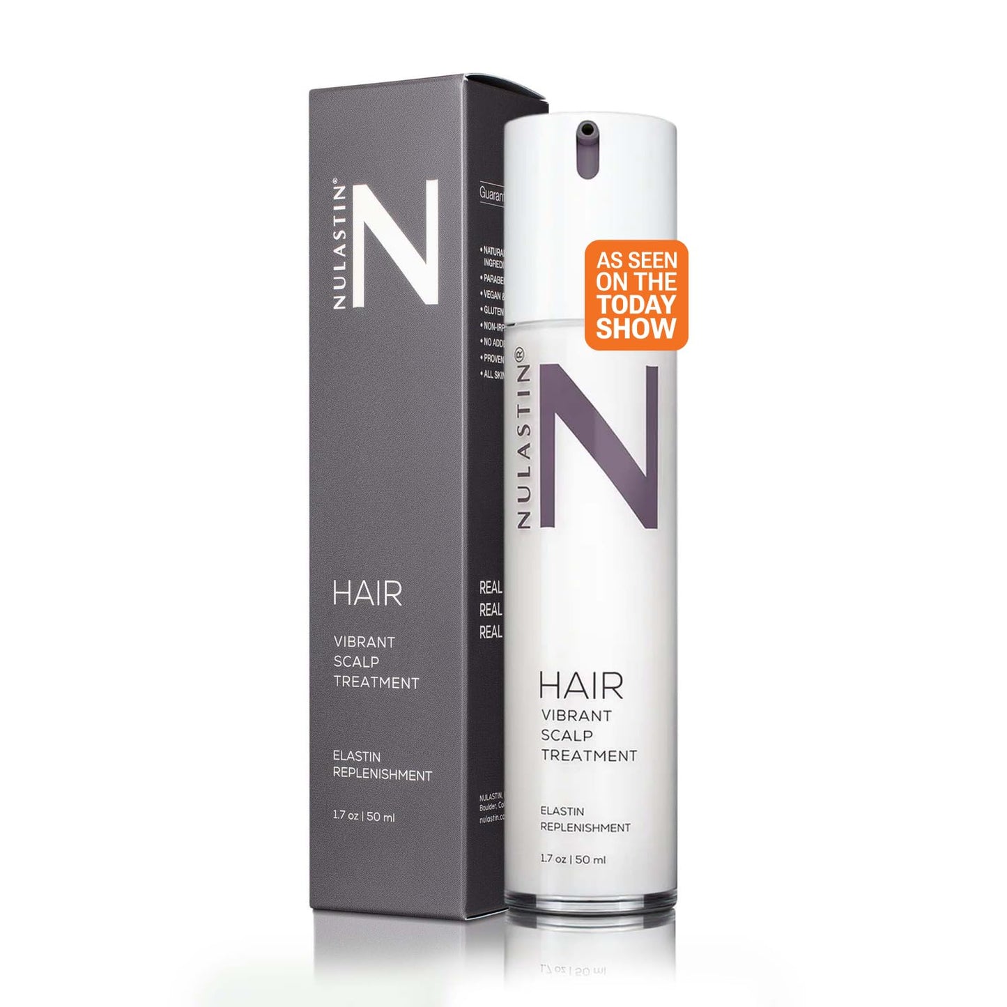 NULASTIN Hair Serum - HAIR Vibrant Scalp Treatment - Promote Scalp Care & Thicker Looking Volume in Thinning Hair - With Keratin & Peptides to Help Minimize Visible Shedding (1.7 Oz)