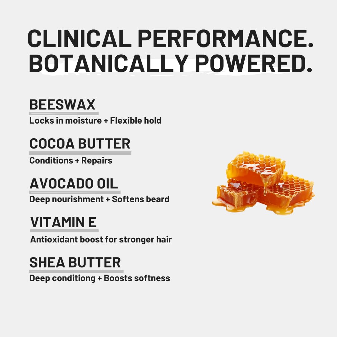 Gold Oud Beard Balm for Men – Luxurious Beard Cream with Shea Butter, Coconut Oil & Rich Cream Texture – Deep Conditioning & Styling – 50g