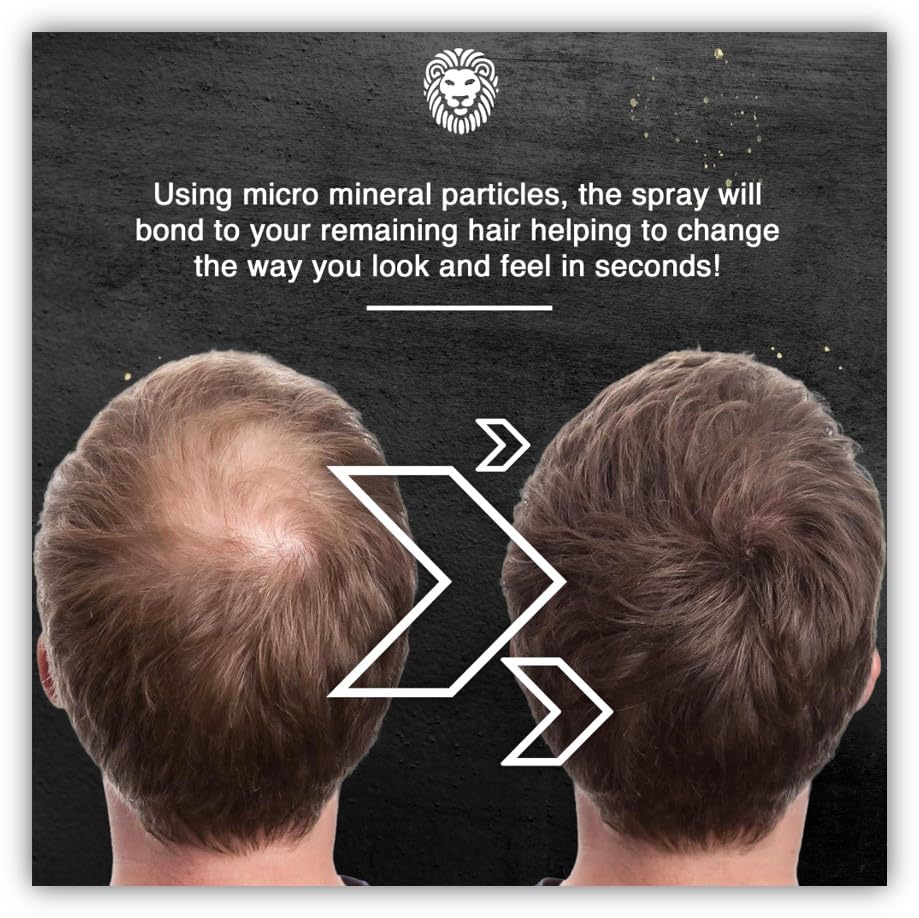 Hair Thickening Fiber Spray by Mane (100ml, Grey)