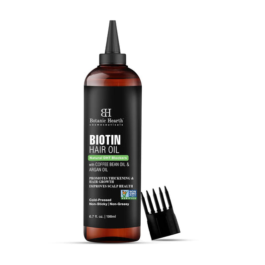 Botanic Hearth Biotin Oil For Hair Growth (6.7 fl oz)| Nourishing And Strengthening Hair Treatment For Thicker, Healthier|Looking Hair | Paraben Free | Suitable For All Hair Types