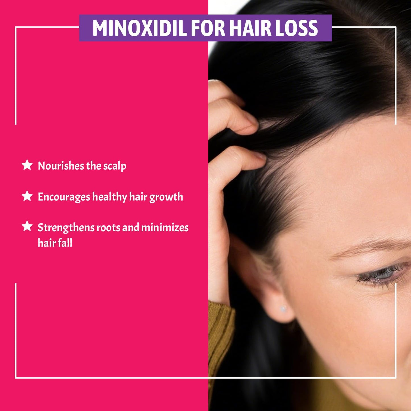 3.38 fl.oz - 5% Minoxidil for Women Hair Growth, Minoxidil Spray with Biotin for Thicker, Stronger, Fuller & Healthier Hair, Hair Regrowth Treatment for Reduce Hair Loss & Thinning, for All Hair Types