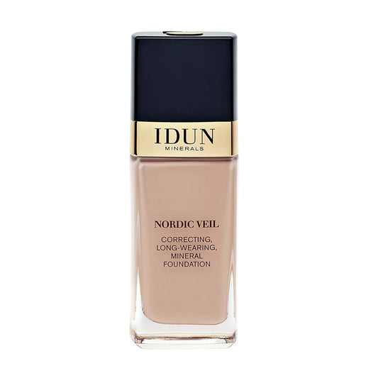 Liquid Nordic Veil Foundation - Full and Poreless Coverage, Long Lasting, Soft Matte Finish - Purified and Safe for Sensitive Skin - 312 Ingrid - Medium Cold - 0.88 oz