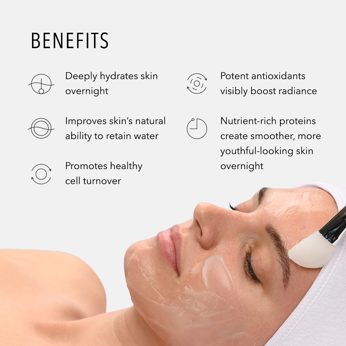 HydroPeptide Hydro-Lock Sleep Mask, Royal Peptide Treatment and Hydrates the Skin, 2.5 Ounce