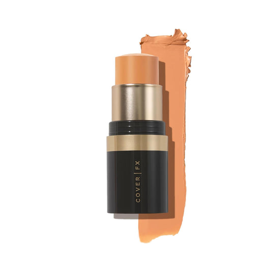 Cover FX Correct Stick Peach Color Corrector Concealer - Bourbon: Neutralize Darkness & Discoloration (Deep to Rich Skin Tones) - Creamy Lightweight Full Coverage