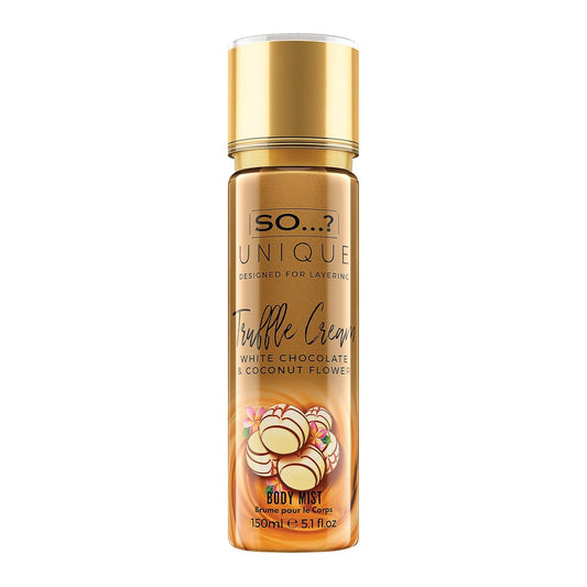 So...? Unique Truffle Cream Body Mist - Vanilla, Gourmand, Fruity Perfume for Women - Cruelty Free Body Spray for Women - 5.1 oz
