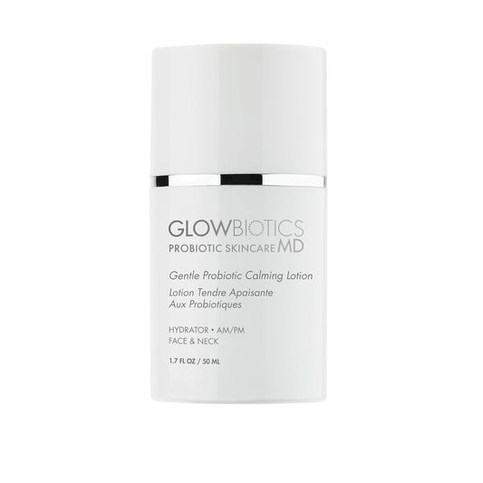 Glowbiotics Gentle Probiotic Calming Lotion: Lightweight Moisturizer for Soothing Hydration, Reduces Redness & Irritation | With Hyaluronic Acid & Shea Butter