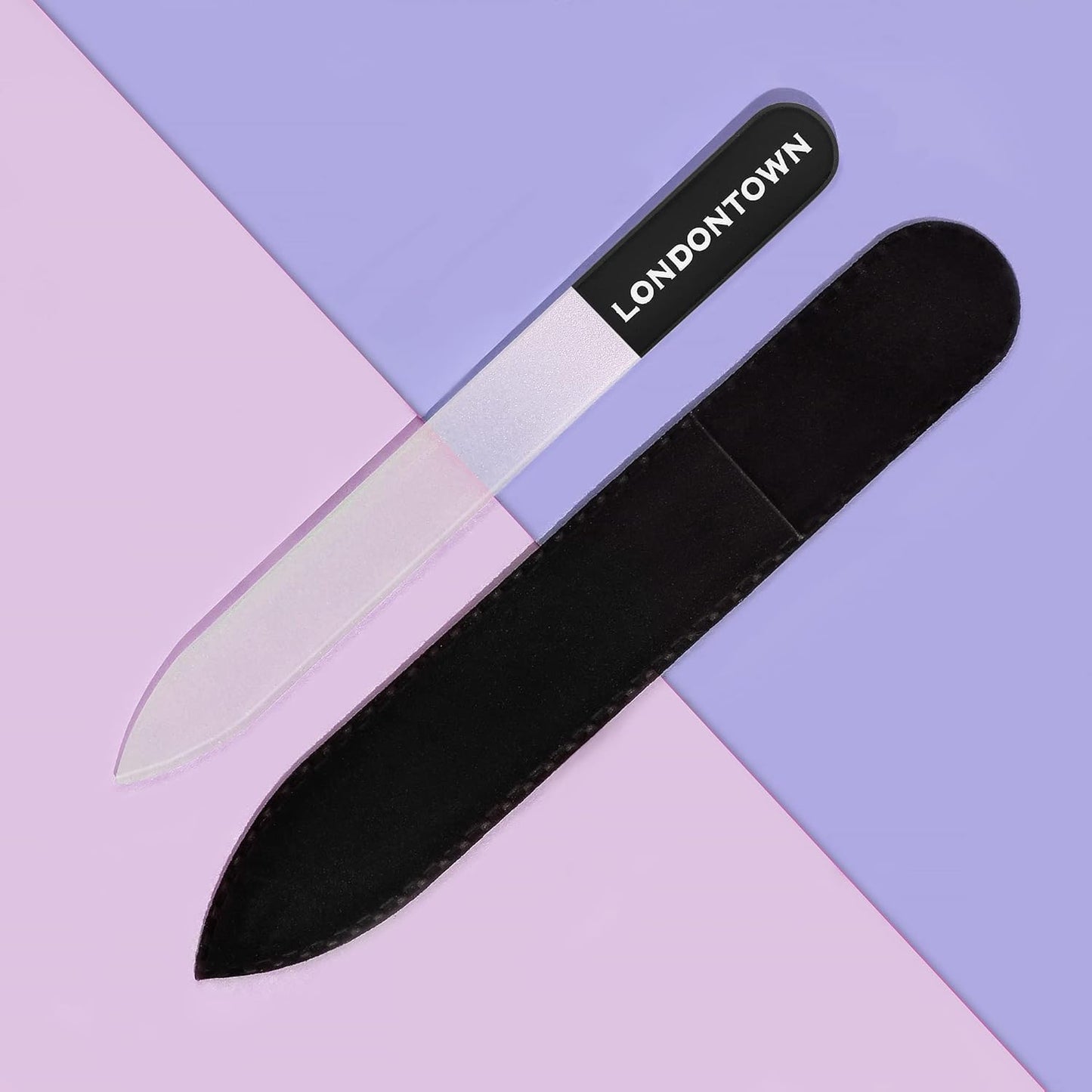 LONDONTOWN Black Glass Nail File, 0.48 oz (Pack of 1)