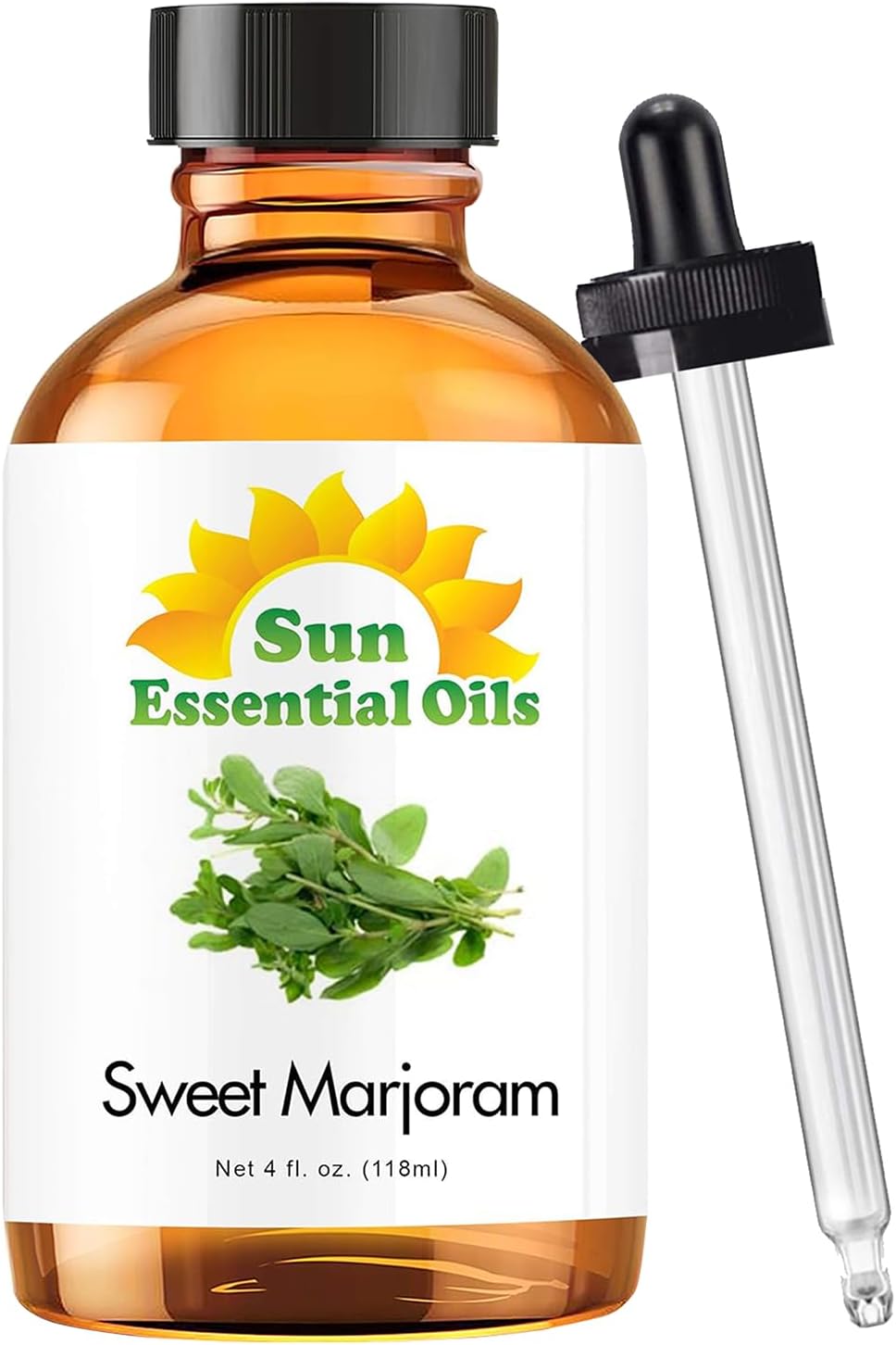 Sun Essential Oils 4oz - Marjoram (Sweet) Essential Oil - 4 Fluid Ounces