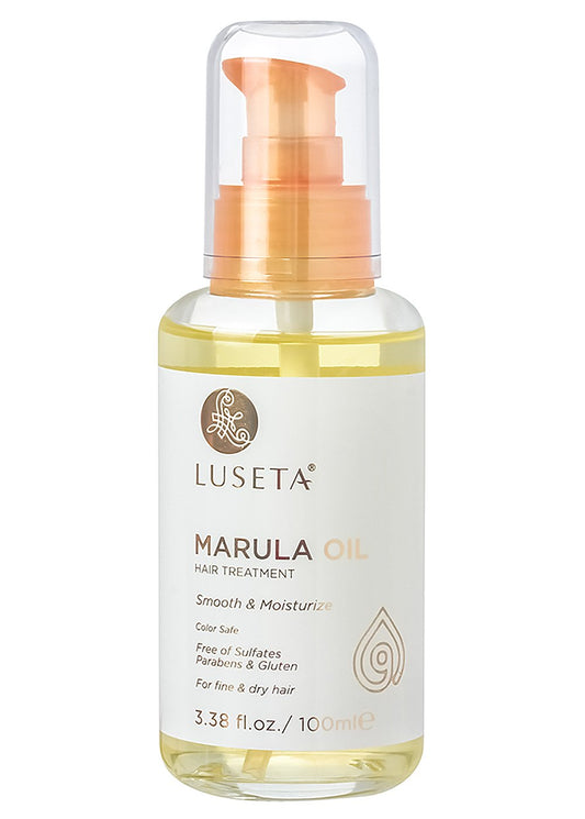 Luseta Marula Oil Hair Treatment for Fine & Dry Hair Serum Smoothing Hair Adding Shine and Nourishing Scalp 3.38oz