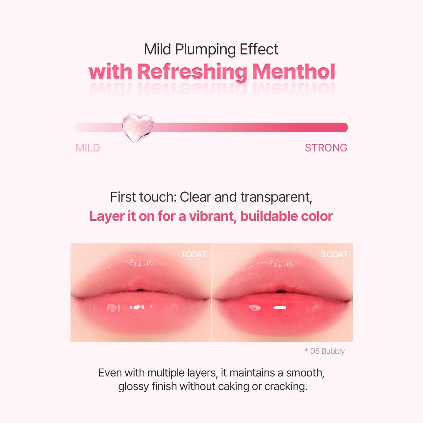 2aN Glaze Bouncing Tint – Lightweight, Moisturizing Lip Tint with High-Shine Finish, Smooth, Light Plumping, Comfortable Wear, Korean Makeup (Berry Shower, 0.16 oz)