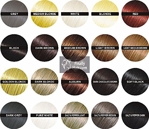 Hair Building Fibers 50 Grams Refill Your Existing Bottle. Highest Grade Fiber By Finally Hair (Medium Salt & Pepper - Dark Chocolate Brown with Touch of White Special Formula)