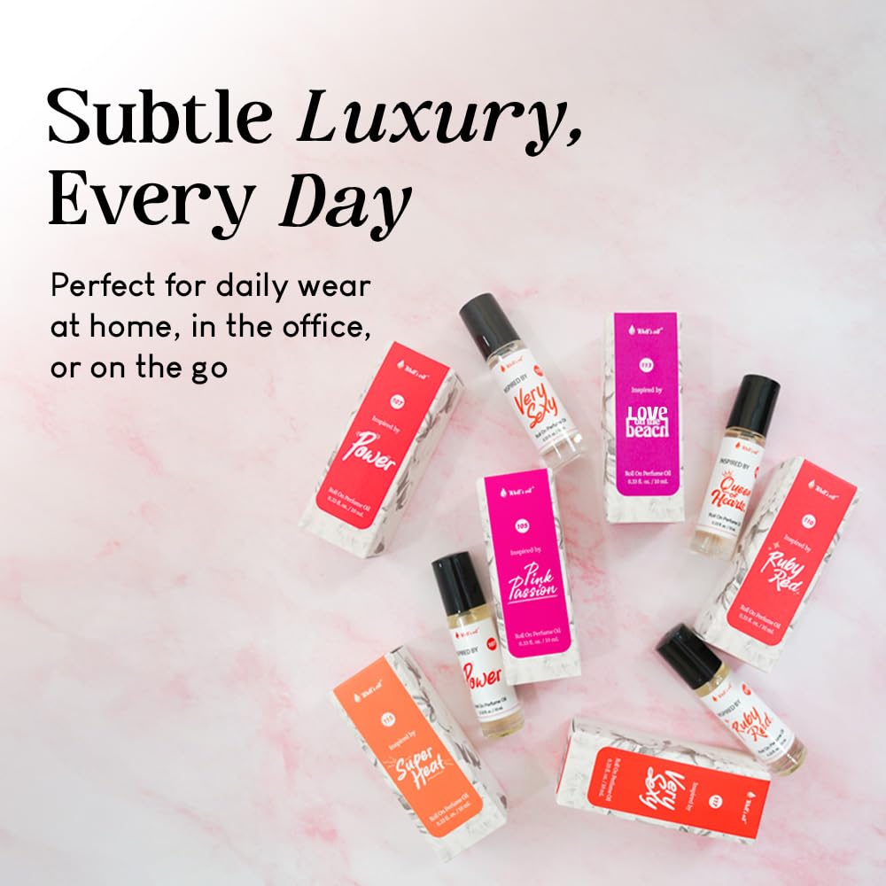 Well's Oil Well's Perfume Oil Roll-On (Cush) | Clean, Rich, Pure Scent | Alcohol-Free | Oil Based | Long Lasting | Concentrated Roll-on Perfumes for Women and Men (Kush Type) | 10 ml / 0.33 fl Oz