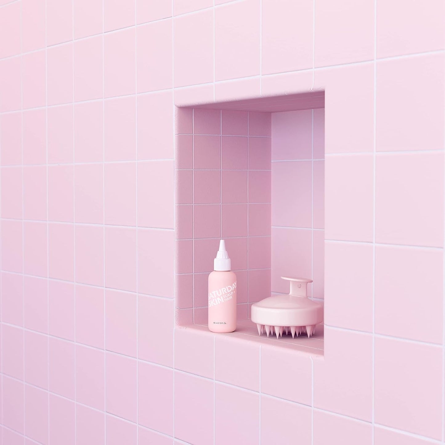 Saturday Skin Scalp + Hair Strengthening Peptide Treatment Overnight Serum Awakened Pepped Nourished Thicker Longer for Thin & Dry Hair Collagen Keratin (2.70 Fl. Oz.)