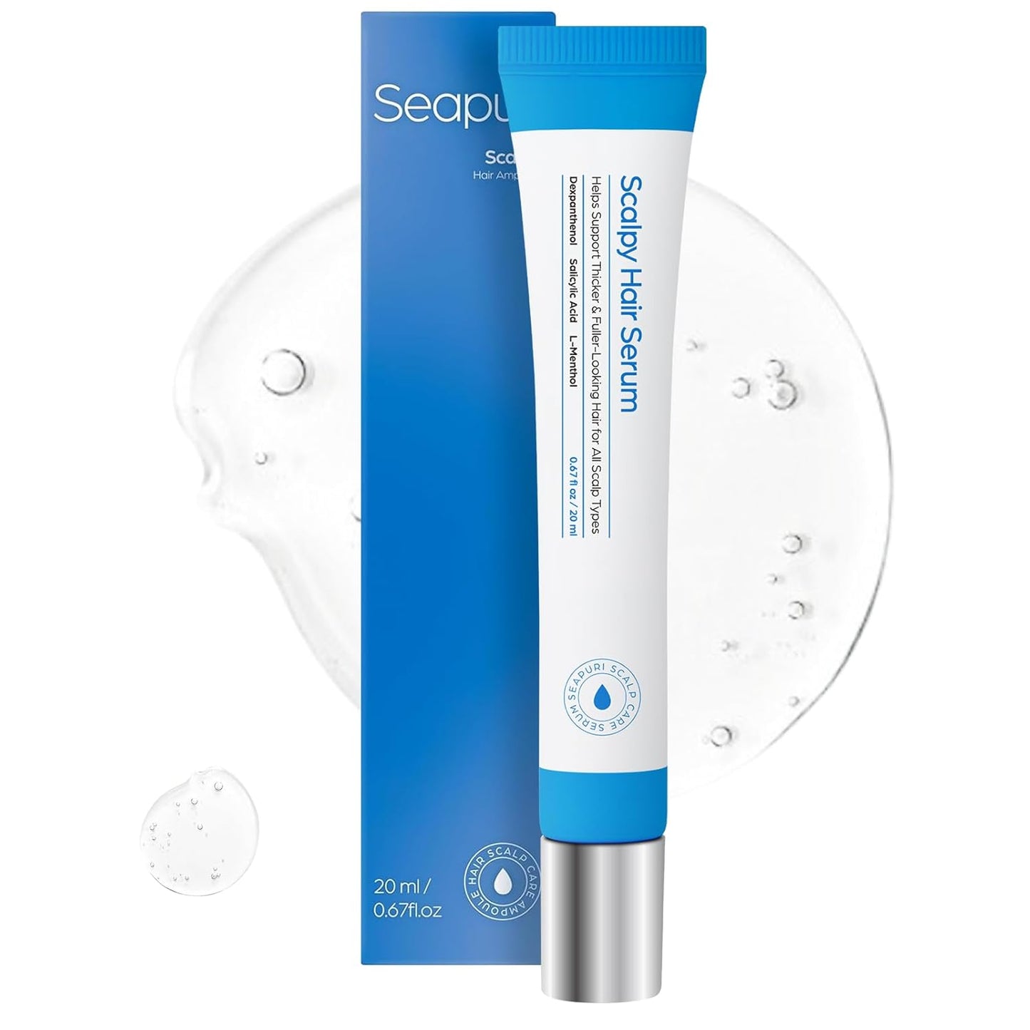 Scalpy Hair Growth Serum for Men & Women for Hair Loss & Thinning | Scalp Treatment with Salicylic Acid, Menthol, Dexpanthenol | Non-Greasy, Lightweight | Exfoliates Dandruff & Soothes Itch