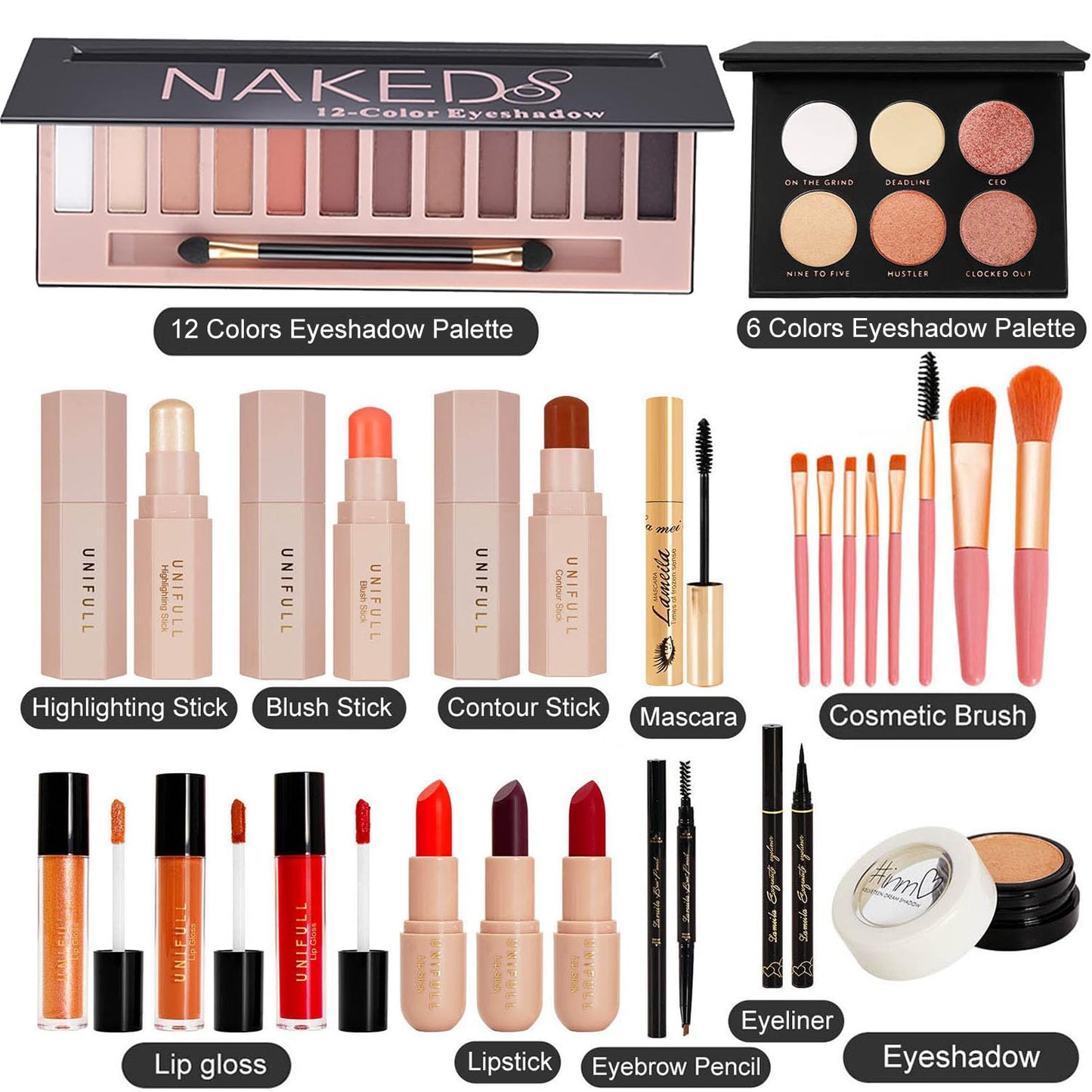 Makeup Kit for Women Full Kit,All in One Makeup Kit,Includes 12 Colors Eyeshadow Palette And multiple cosmetics,Makeup Gift Set for Women &Girls(YYP-NEW)