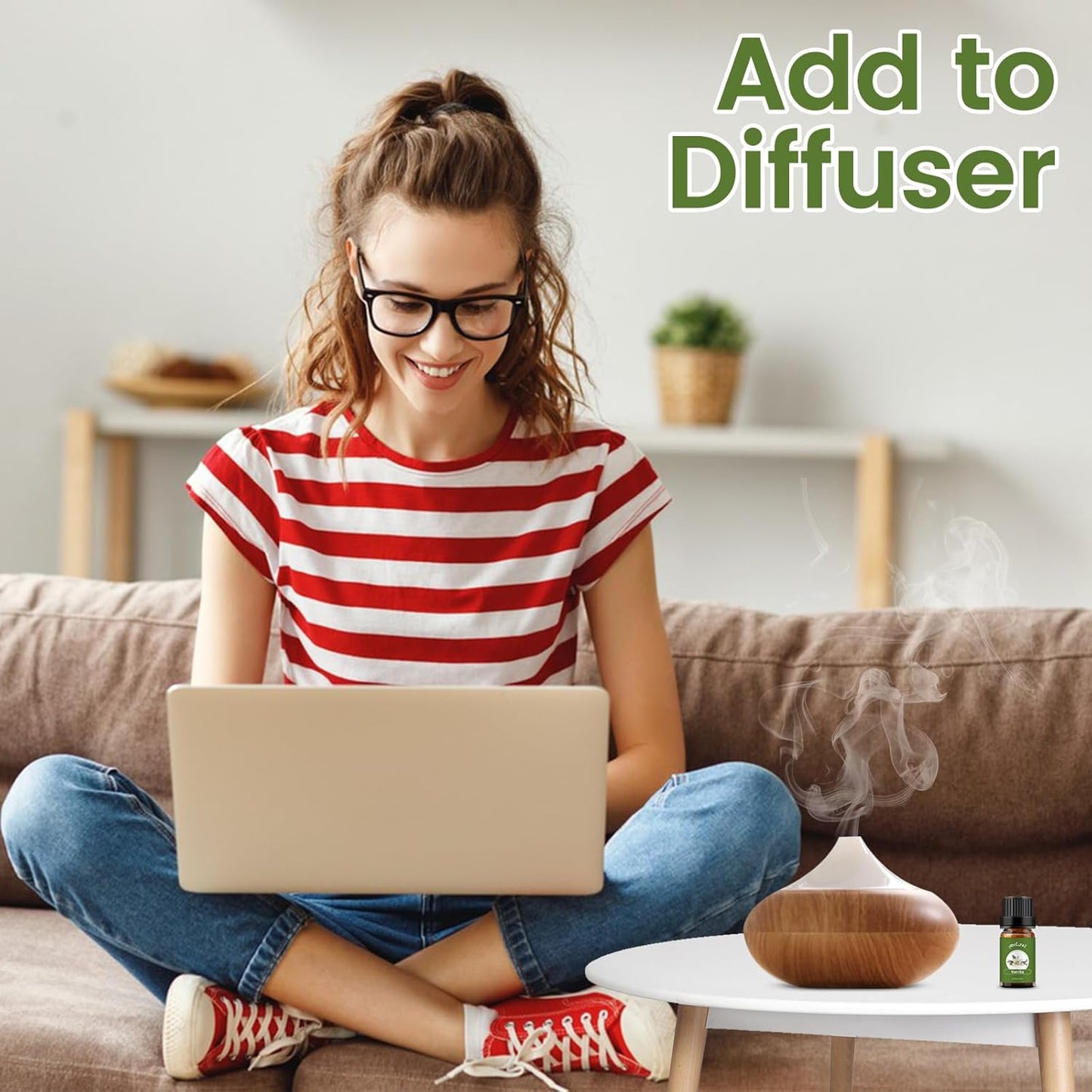 yethious 2 Pack Vanilla Essential Oil for Skin, Diffuser Organic 100% Pure Vanilla Aromatherapy Oil Vanilla Fragance Oil