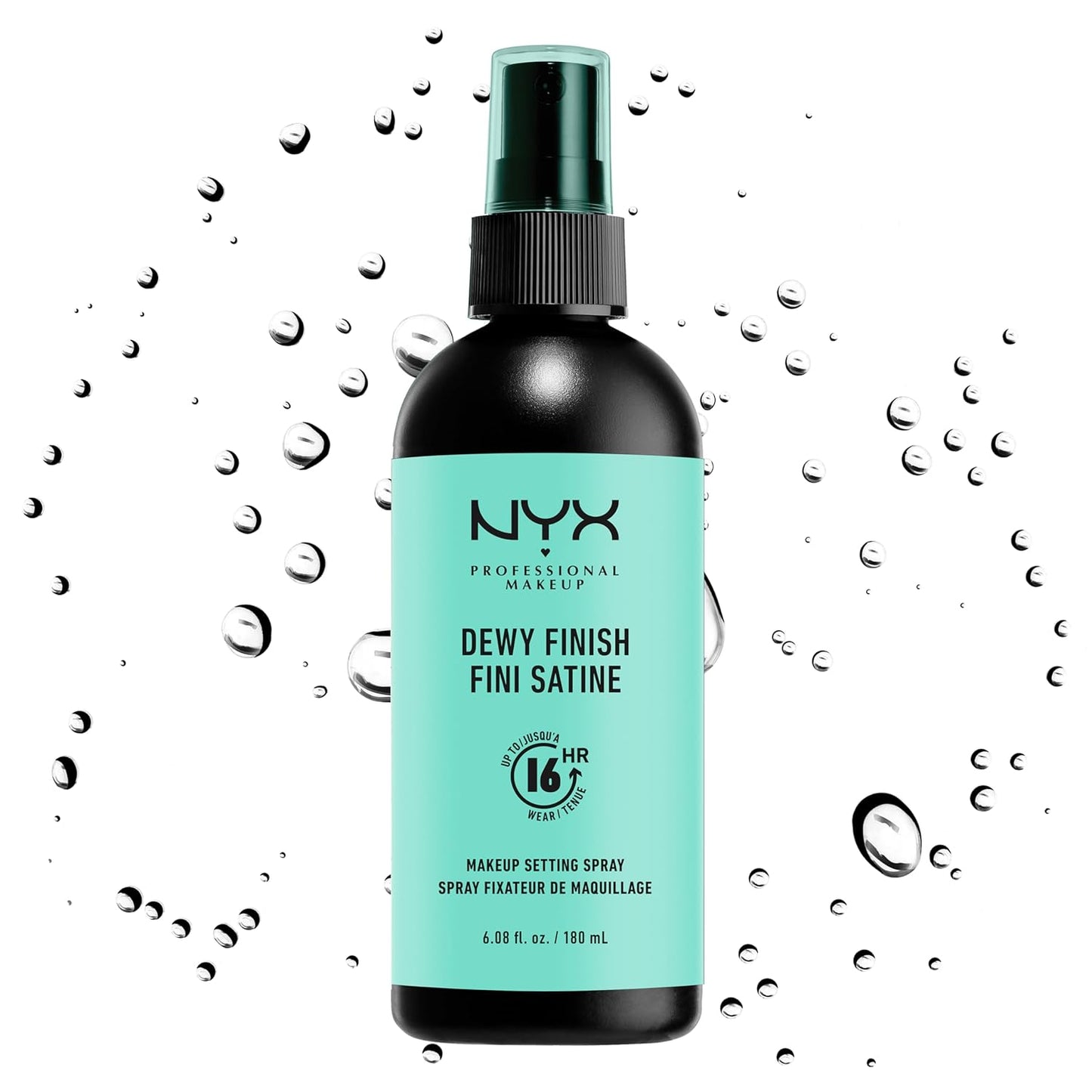 NYX PROFESSIONAL MAKEUP Makeup Setting Spray - Dewy Finish, Long-Lasting Face Mist for up to 16HR Wear, Vegan Formula, JUMBO Size