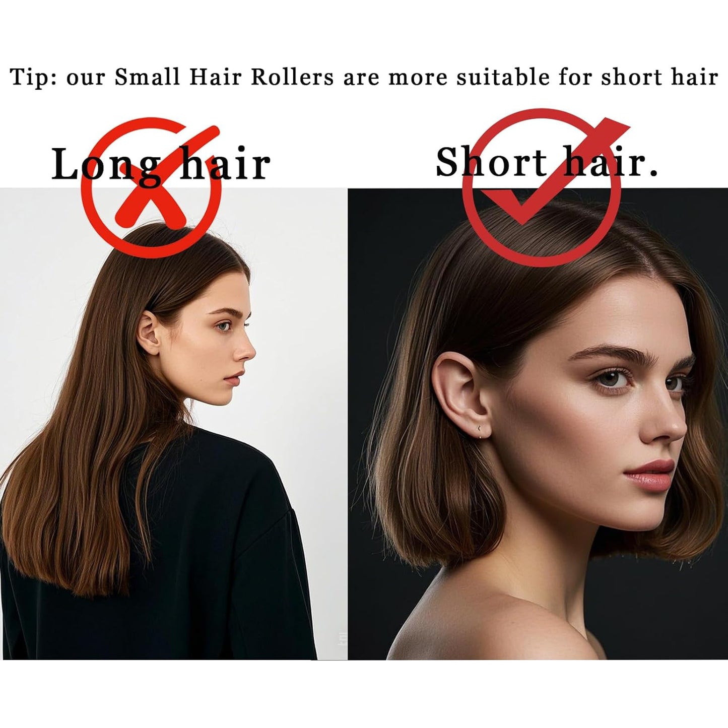 28PCS Small Rollers for Short Hair Tiny Rollers No Heat Curlers Wth Clips Small Curlers Roller for Short Hair Mini Tiny Snap On Hair Roller (Blue)