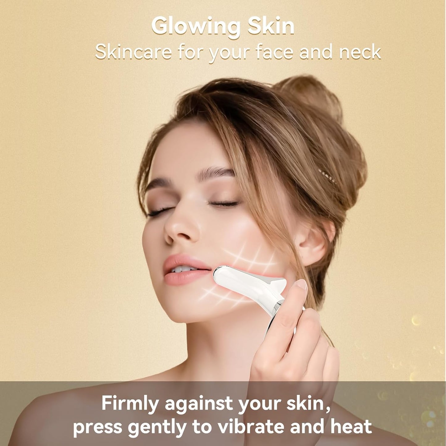 7 Color Face Massager Tool, Multifunctional Neck Facial Massager, Portable Face culpting Wand for Skin Care